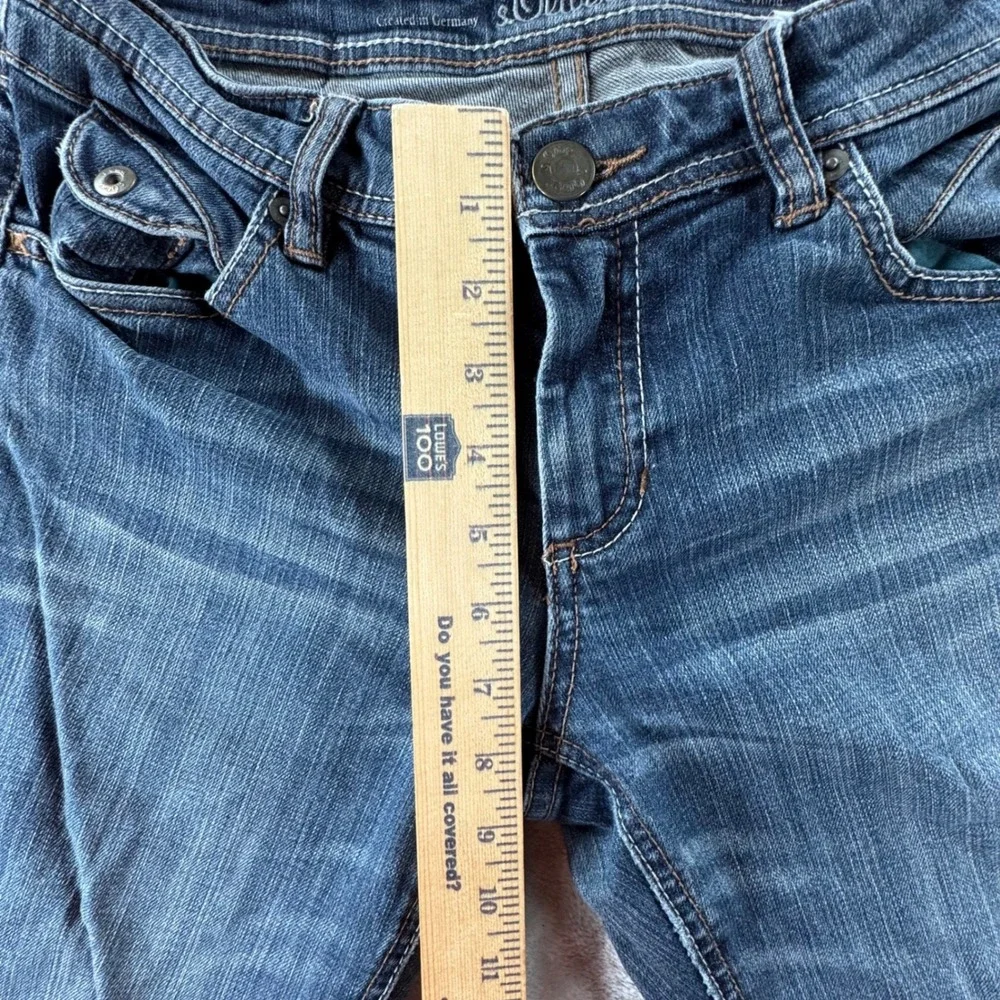 s.Oliver Jeans Mens 36x32 Blue Denim Straight Y2K Dadcore Fade Vintage Wash Dist